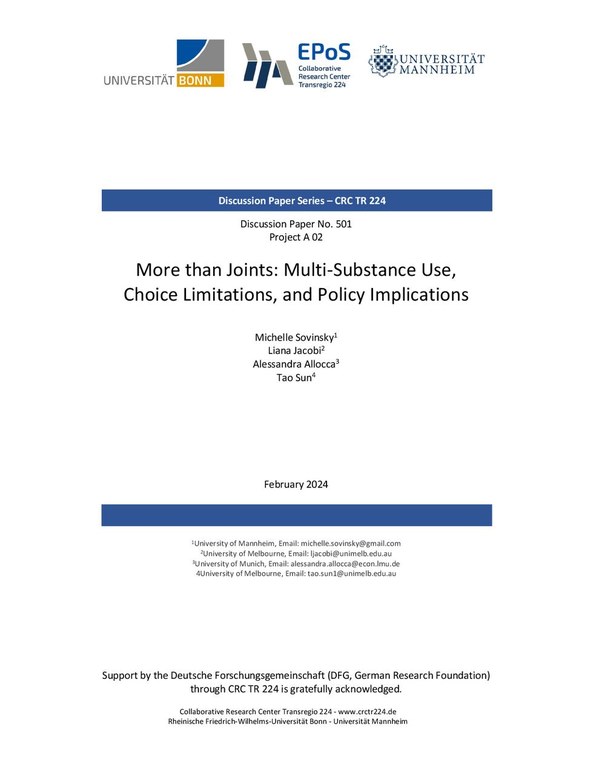 More than Joints: Multi-Substance Use, Choice Limitations, and Policy Implications