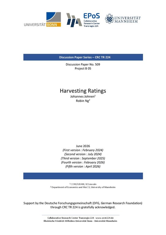 Harvesting Ratings