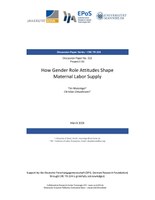 How Gender Role Attitudes Shape Maternal Labor Supply