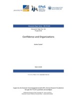 Confidence and Organizations