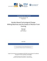 Gender-Biased Technological Change: Milking Machines and the Exodus of Woman from Farming