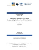 Regulatory Compliance with Limited Enforceability: Evidence from Privacy Policies