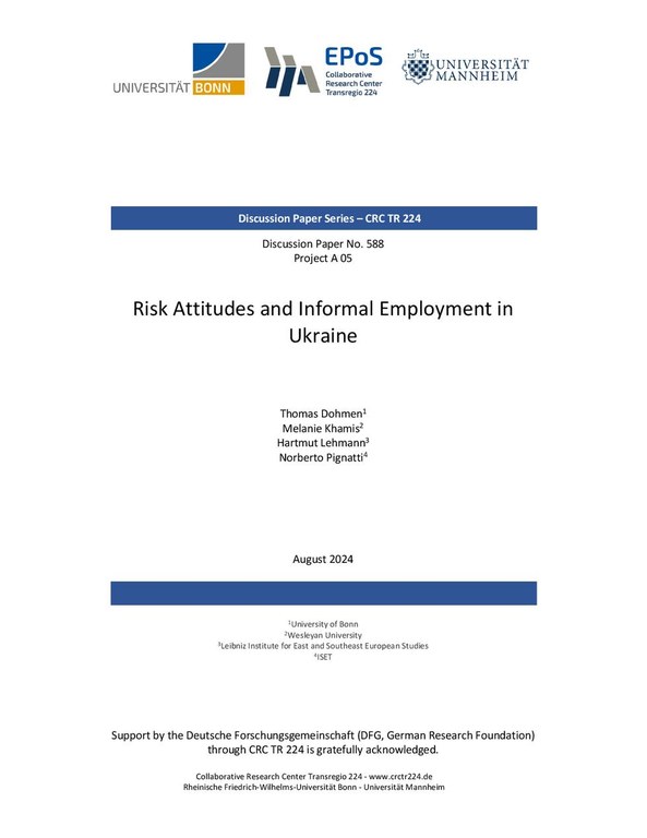 Risk Attitudes and Informal Employment in Ukraine