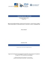 Nonstandard Educational Careers and Inequality
