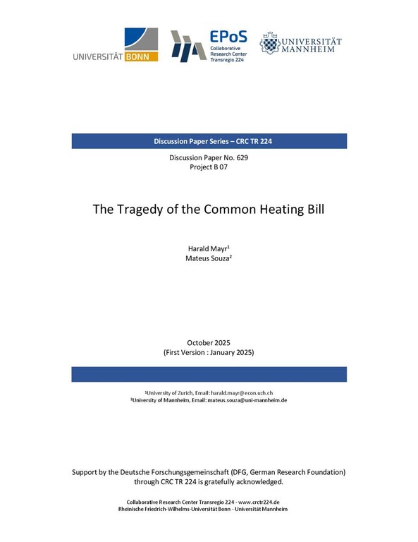 The Tragedy of the Common Heating Bill