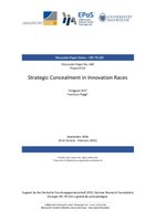 Strategic Concealment in Innovation Races