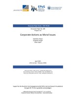 Corporate Actions as Moral Issues