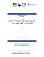 How to Attract Talent? Field-Experimental Evidence on Emphasizing Flexibility and Career Opportunities in Job Advertisements