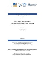 Being and Consciousness: Fiscal Attitudes according to HANK