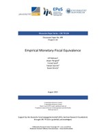 Empirical Monetary-Fiscal Equivalence