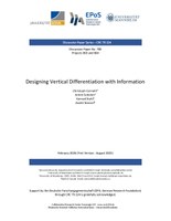 Designing Vertical Differentiation with Information