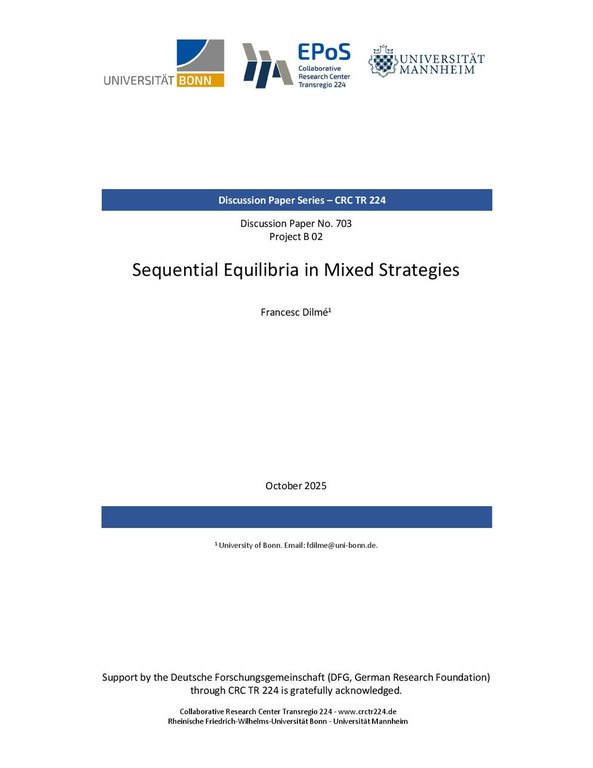 Sequential Equilibria in Mixed Strategies
