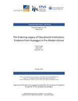 The Enduring Legacy of Educational Institutions: Evidence from Hyanggyo in Pre-Modern Korea