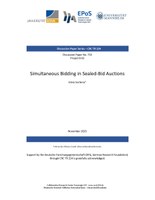 Simultaneous Bidding in Sealed-Bid Auctions