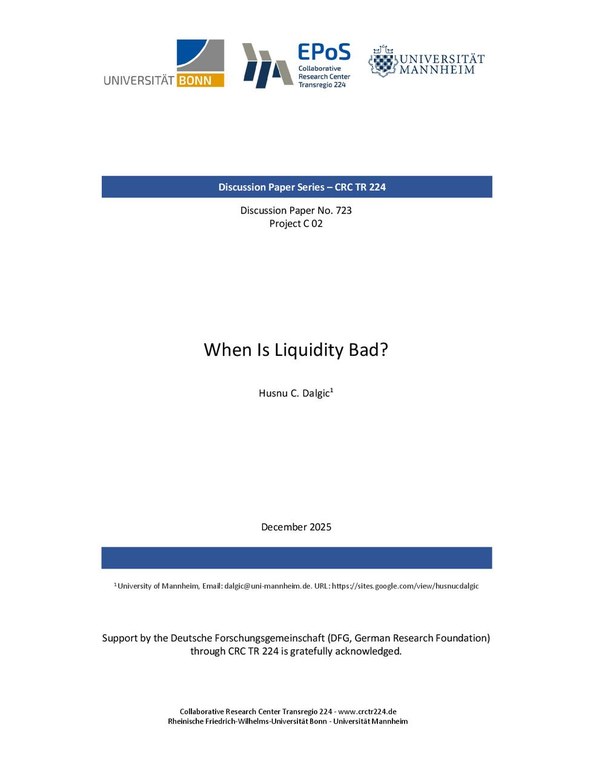 When Is Liquidity Bad?