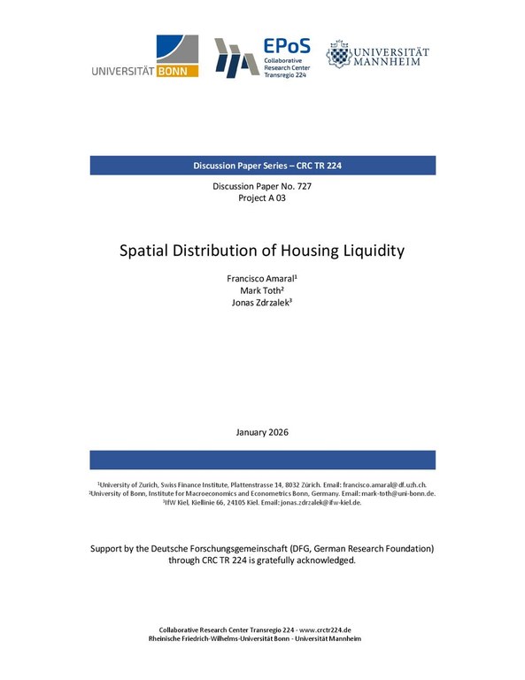 Spatial Distribution of Housing Liquidity