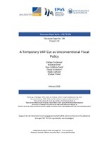 A Temporary VAT Cut as Unconventional Fiscal Policy