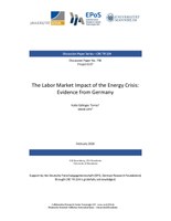 The Labor Market Impact of the Energy Crisis:  Evidence from Germany