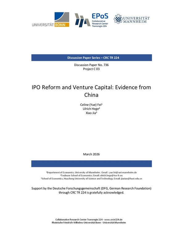 IPO Reform and Venture Capital: Evidence from China