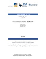 Private Information in the Family