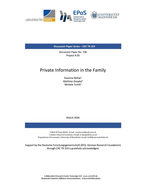 Private Information in the Family