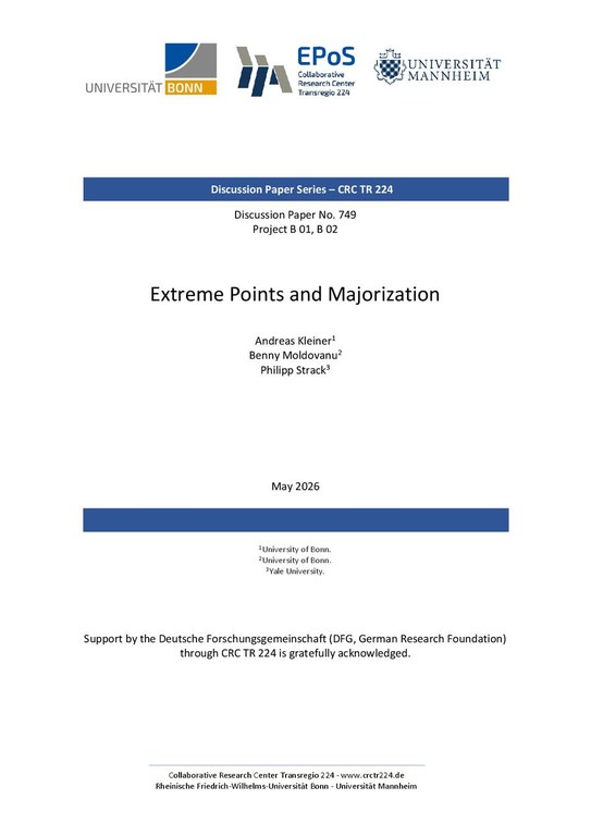 Extreme Points and Majorization