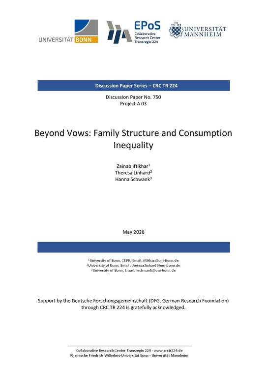 Beyond Vows: Family Structure and Consumption Inequality