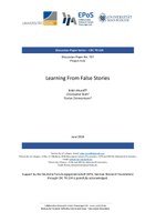 Learning From False Stories
