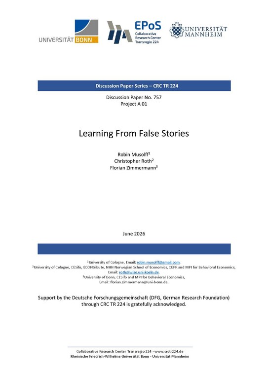 Learning From False Stories