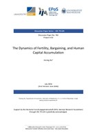 The Dynamics of Fertility, Bargaining, and Human Capital Accumulation