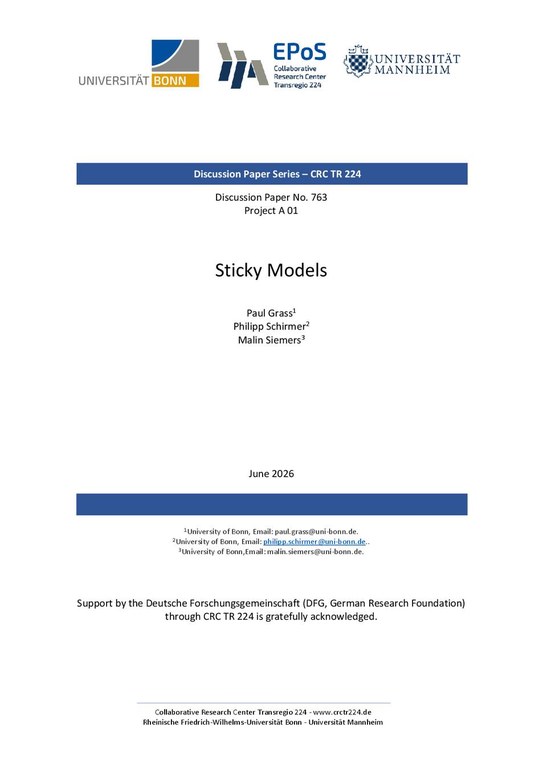 Sticky Models