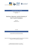 Slackness, Openness, and the Anatomy of  Cash Transfer Multipliers