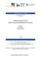 A Missed Opportunity? Labor Demand and Workforce Diversity