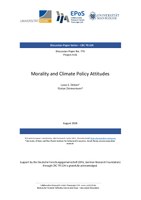 Morality and Climate Policy Attitudes