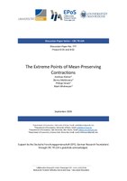 The Extreme Points of Mean-Preserving Contractions