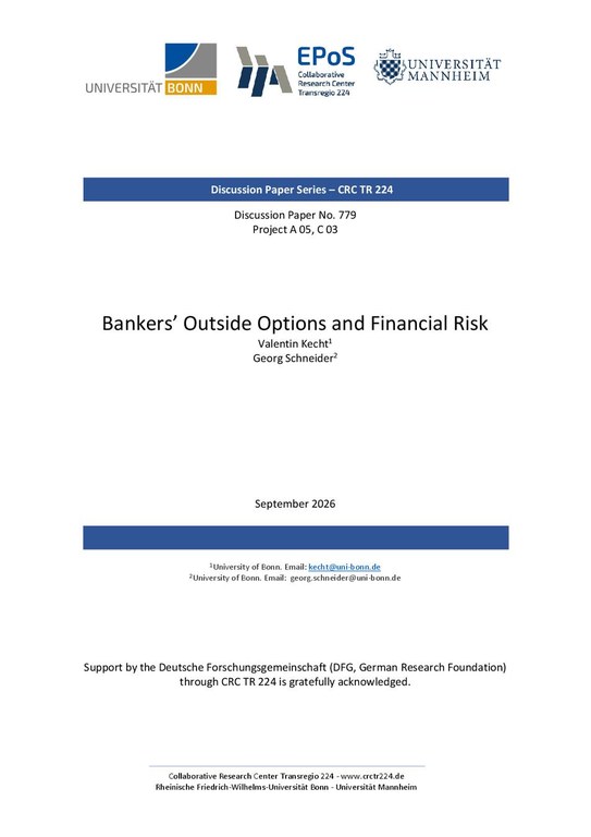 Bankers’ Outside Options and Financial Risk