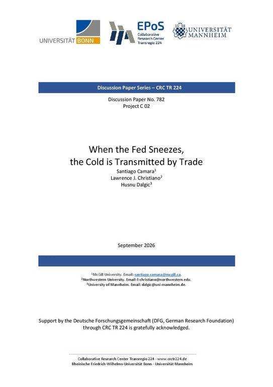 When the Fed Sneezes, the Cold is Transmitted by Trade