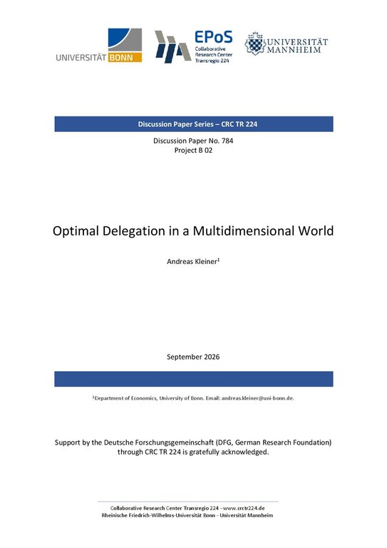 Optimal Delegation in a Multidimensional World